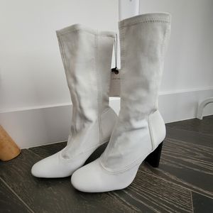 Zara White Boots - Soft Leather size 37 USA 6,5